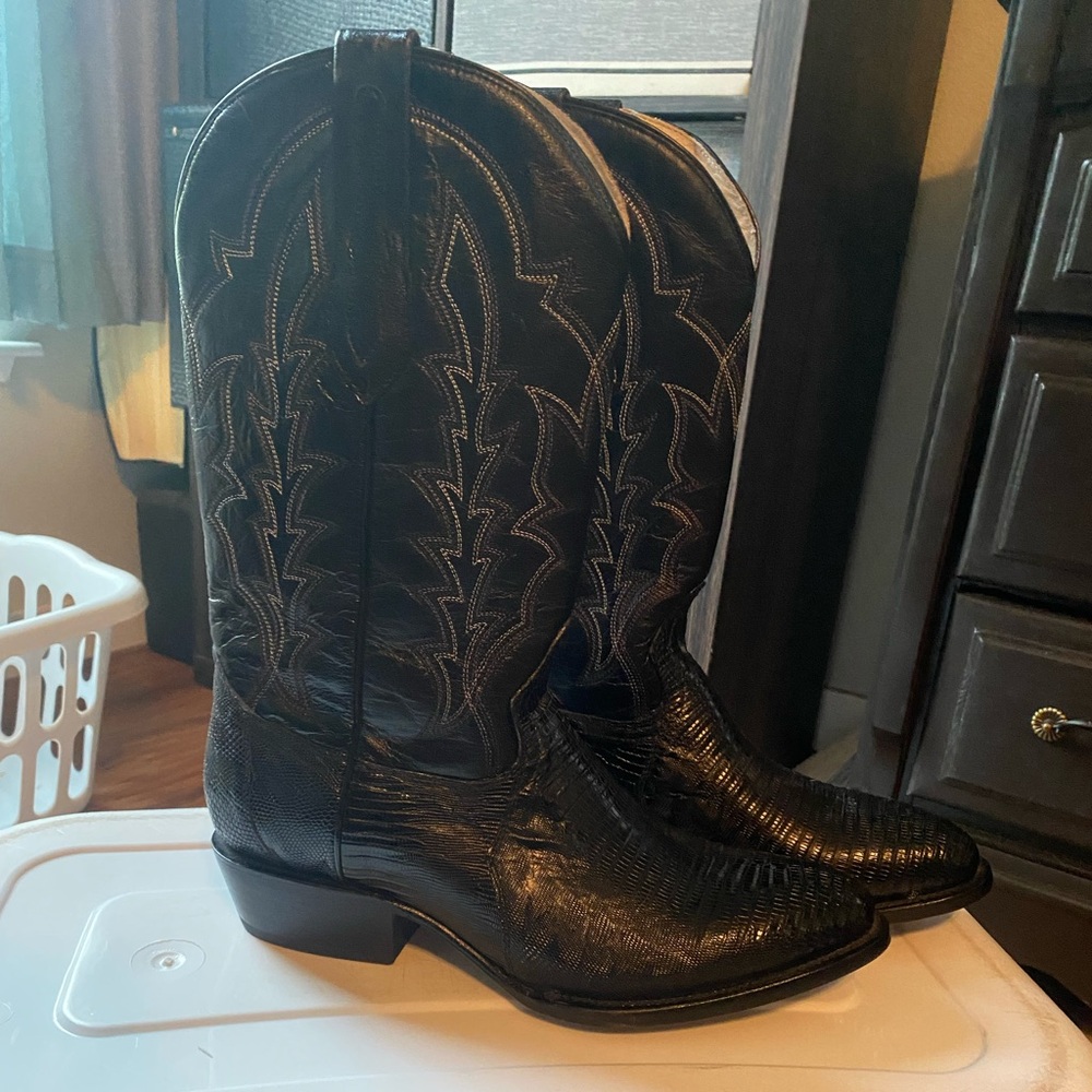 Men’s J.B Dillon lizard skin boots. Size 10 1/2 D
